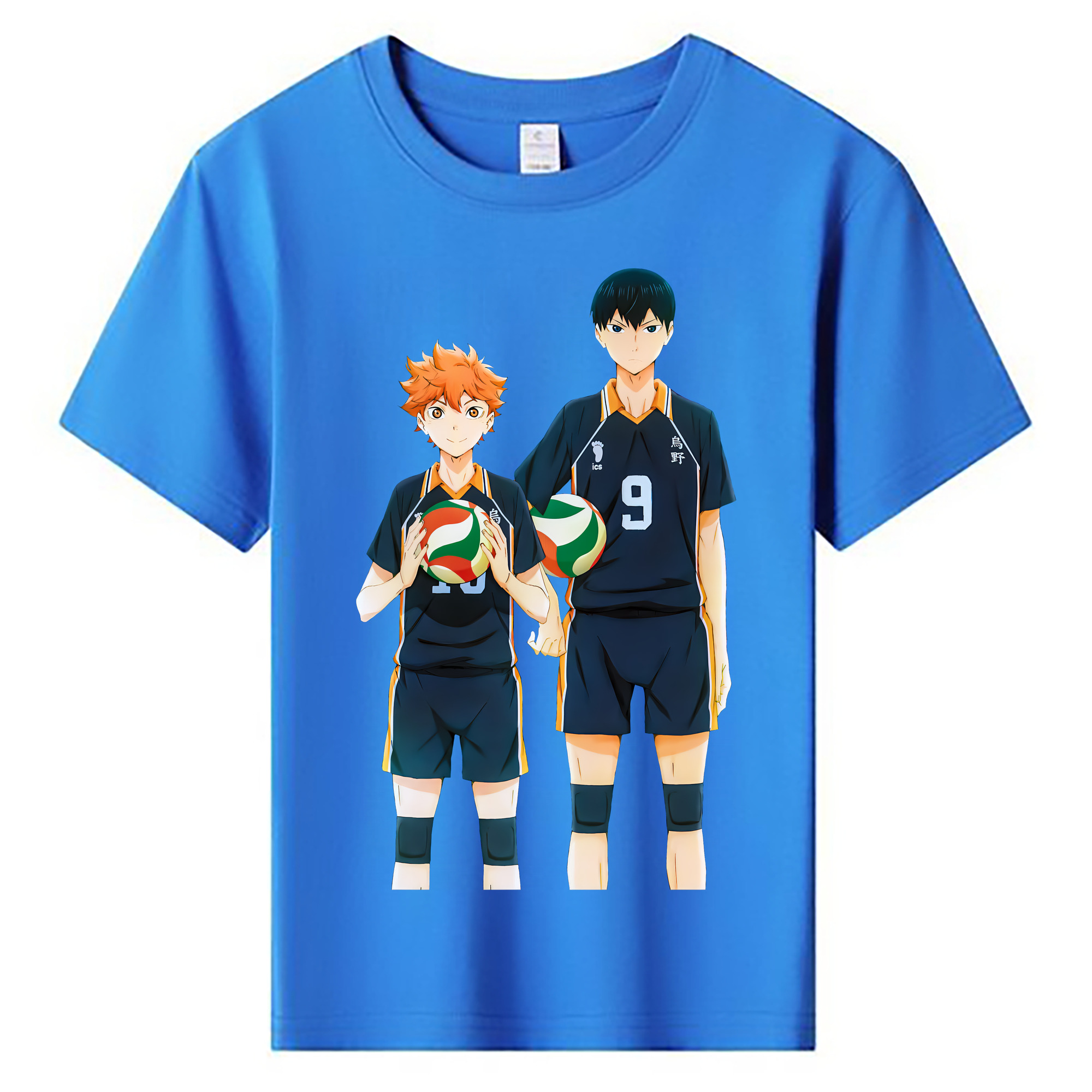 （画像用） ハイキュー!! Haikyu!! 綿100％キッズTシャツ（フロントプリント）